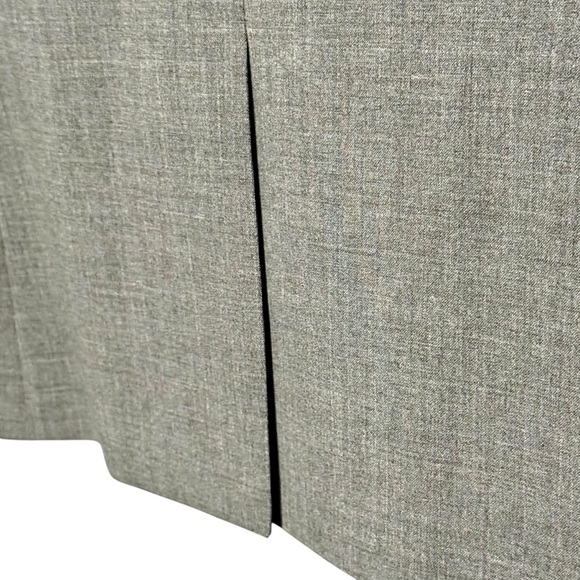 Talbots Italian Wool Button Front Career Business Casual Gray Blazer Jacket - Picture 8 of 11